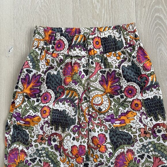 Rhode Pants Joggers Floral Colorful Cotton Boho Beach - Picture 2 of 12